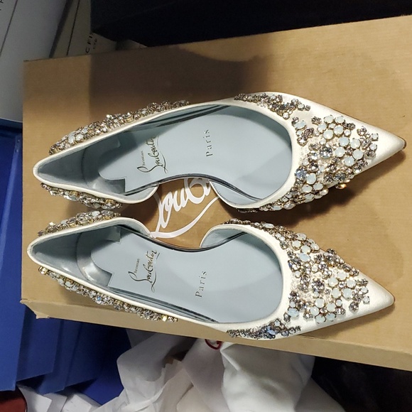 Christian Louboutin Shoes - Sz 37 NIB $2950 Louboutin crystal encrusted flats